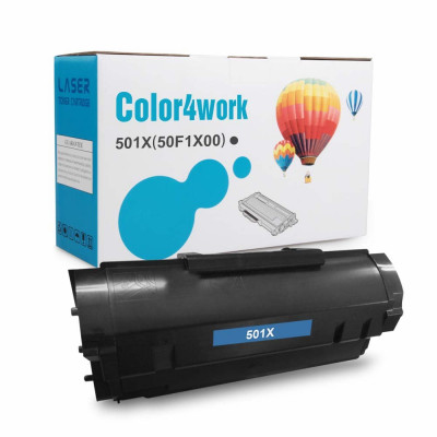 Color4work Compatible Lexmark 50F1X00 Extra High Yield 10,000 Pages, 501X Black Toner Cartridge 1-Pack for Lexmark MS410d MS410dn MS510dn MS610dn MS610de MS610dtn MS610dte Printer